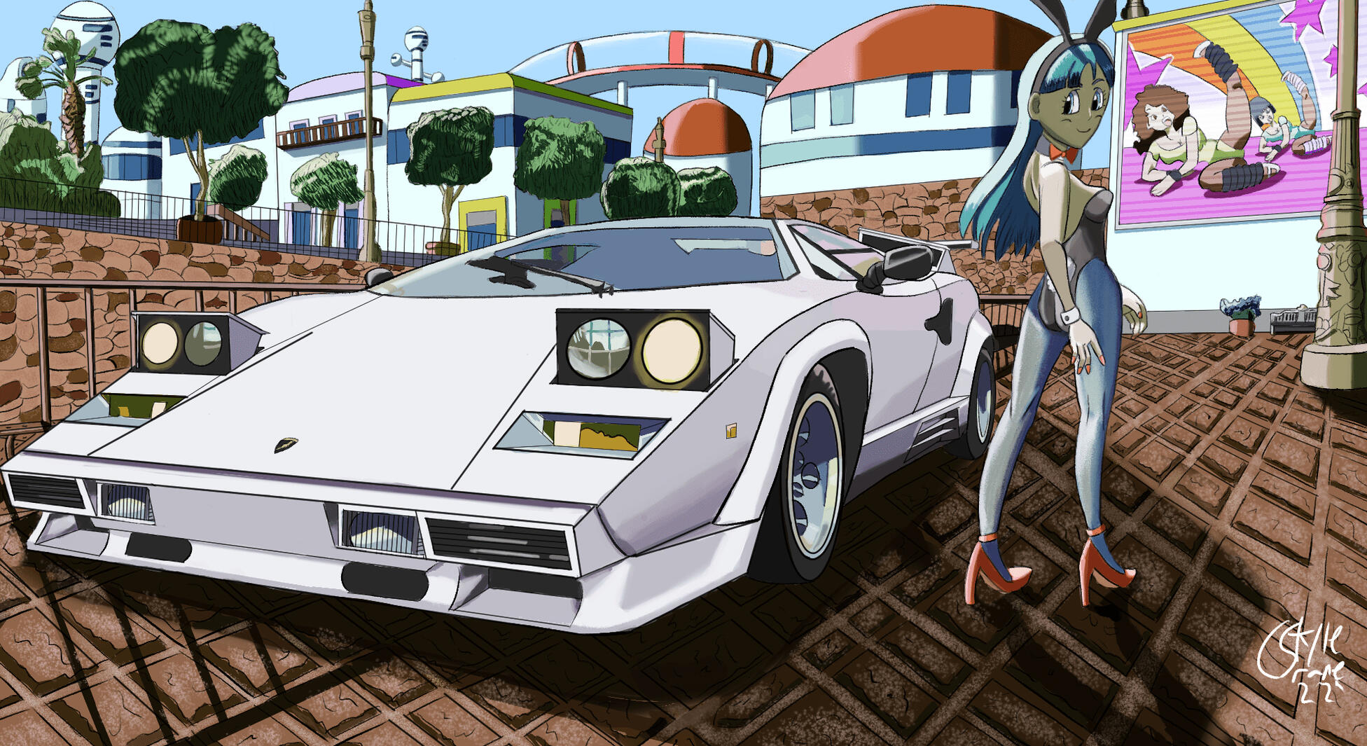 &quot;Bunny Bulma&quot; Lamborghini Countach 9/14/22